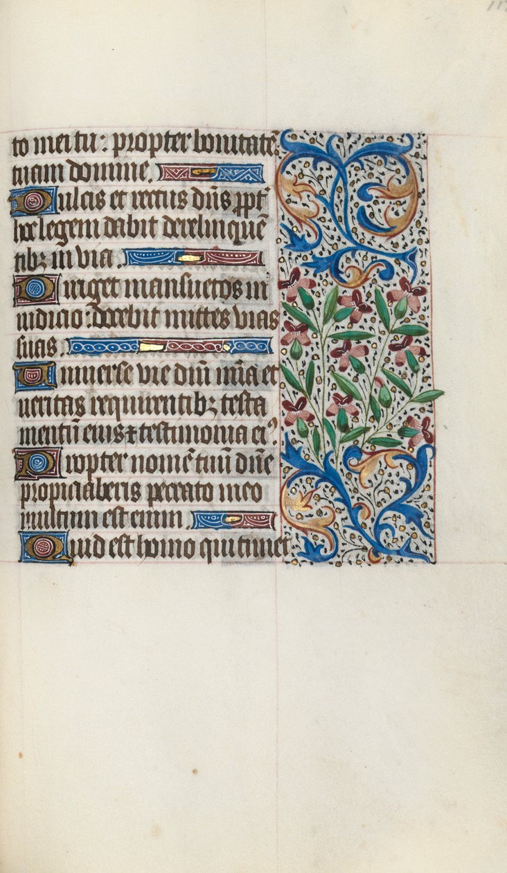 Órakönyv Rouen használata: fol. 119r, c. 1470. alkotó: Master of the Geneva Latini