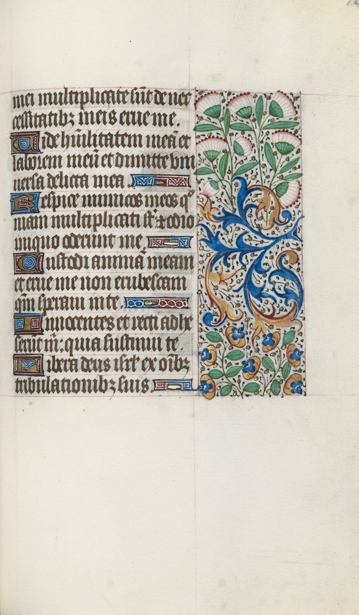 Órakönyv Rouen használata: fol. 120r, c. 1470. alkotó: Master of the Geneva Latini