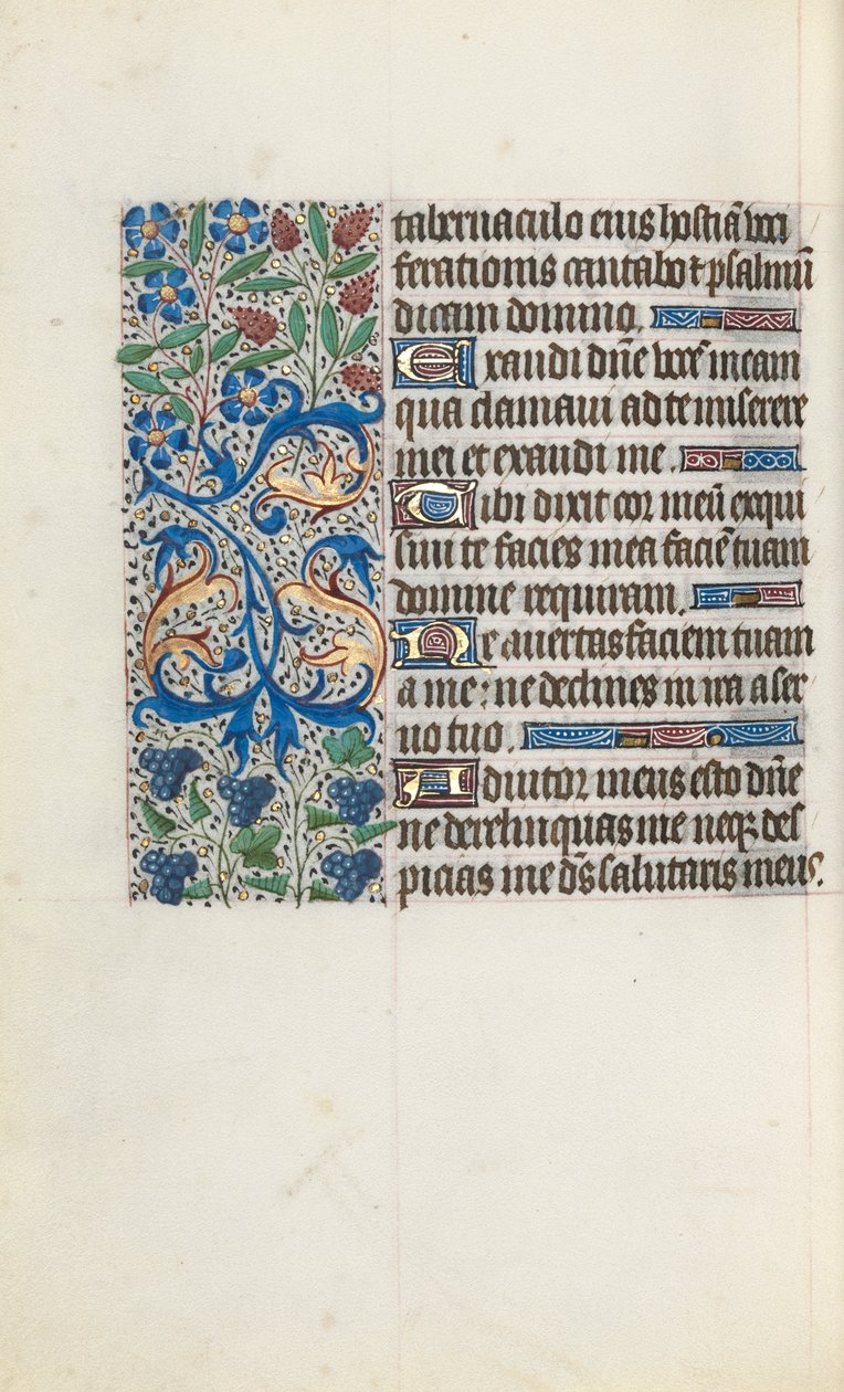 Órakönyv Rouen használata: fol. 121v, c. 1470. alkotó: Master of the Geneva Latini