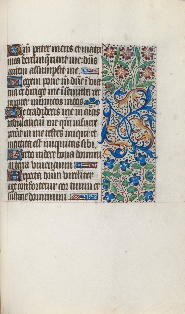 Órakönyv Rouen használata: fol. 122r, c. 1470. alkotó: Master of the Geneva Latini