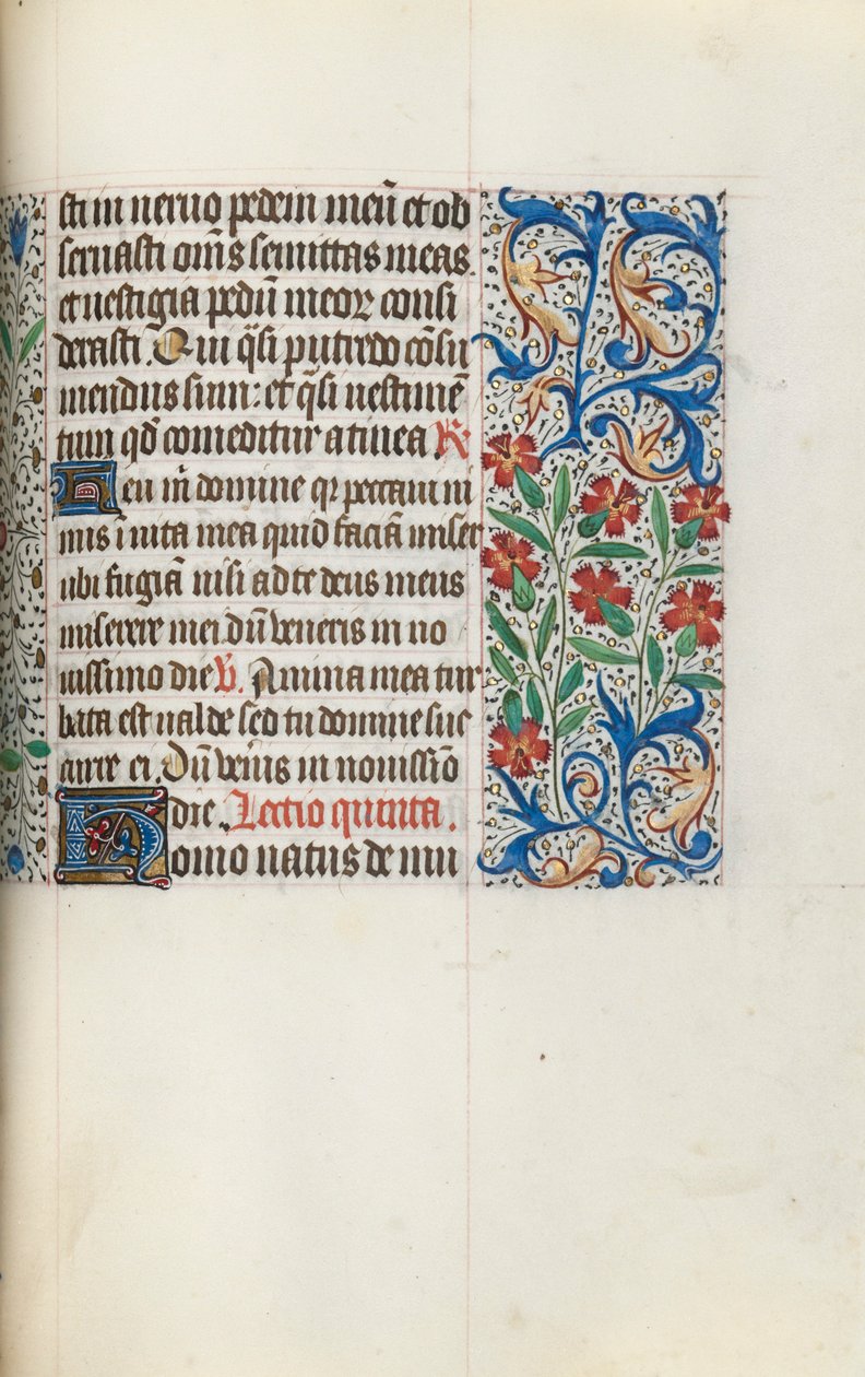 Órakönyv Rouen használata: fol. 123r, c. 1470. alkotó: Master of the Geneva Latini