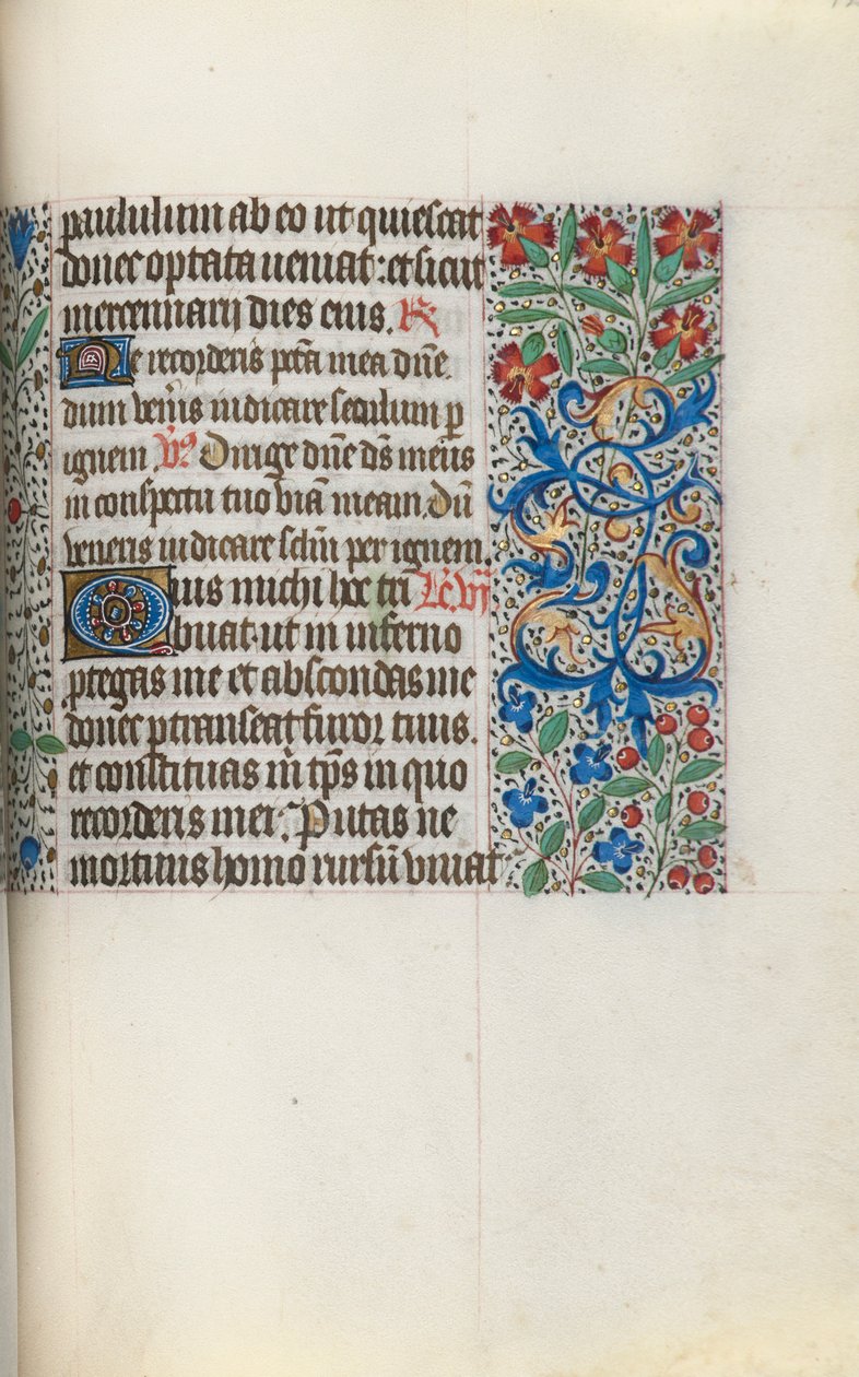 Órakönyv Rouen használata: fol. 124r, c. 1470. alkotó: Master of the Geneva Latini