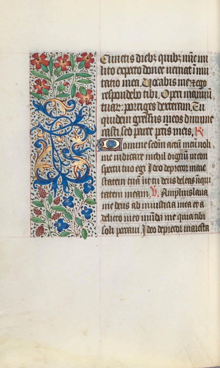 Órakönyv Rouen használata: fol. 124V, c. 1470. alkotó: Master of the Geneva Latini