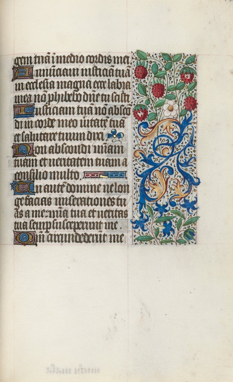 Órakönyv Rouen használata: fol. 126r, c. 1470. alkotó: Master of the Geneva Latini