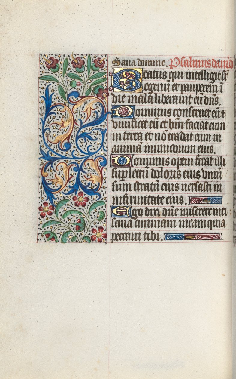 Órakönyv Rouen használata: fol. 127V, c. 1470. alkotó: Master of the Geneva Latini