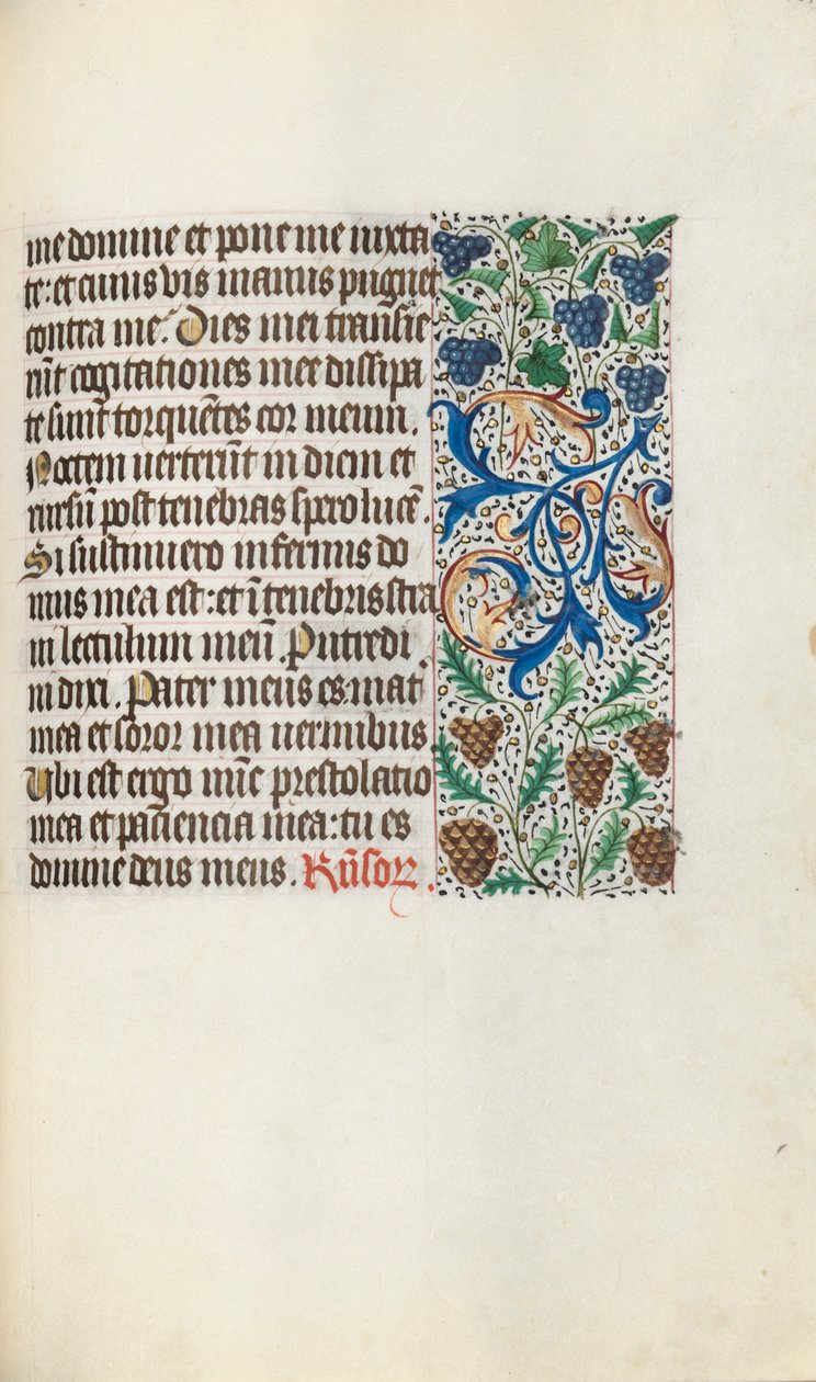 Órakönyv Rouen használata: fol. 131r, c. 1470. alkotó: Master of the Geneva Latini