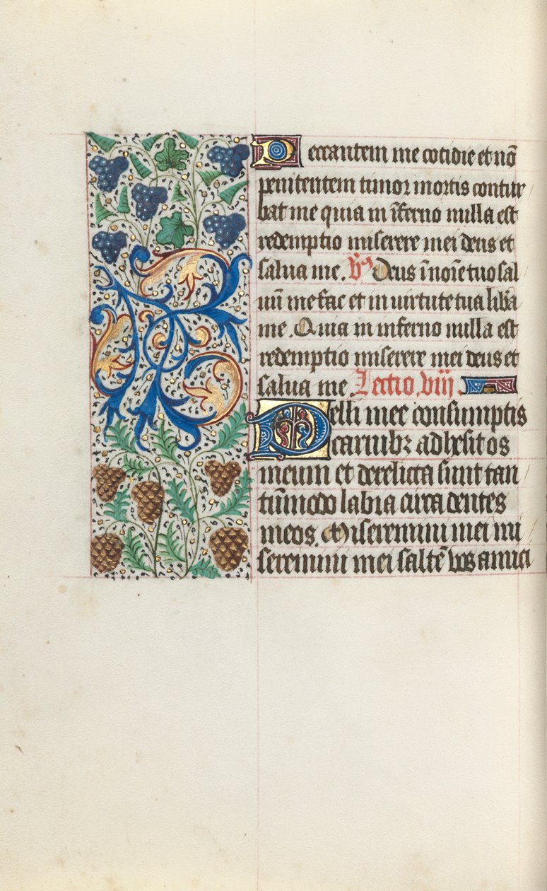 Órakönyv Rouen használata: fol. 131v, c. 1470. alkotó: Master of the Geneva Latini