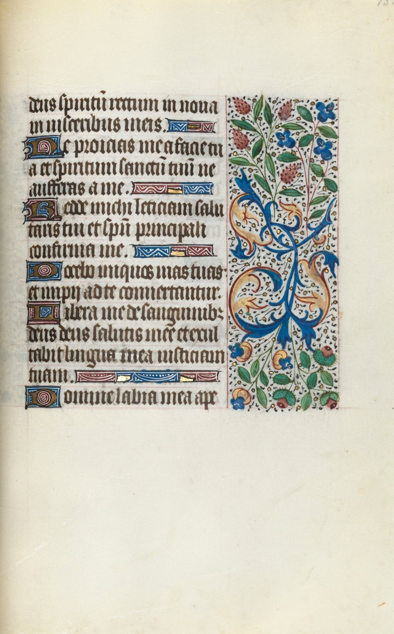 Órakönyv Rouen használata: fol. 135r, c. 1470. alkotó: Master of the Geneva Latini