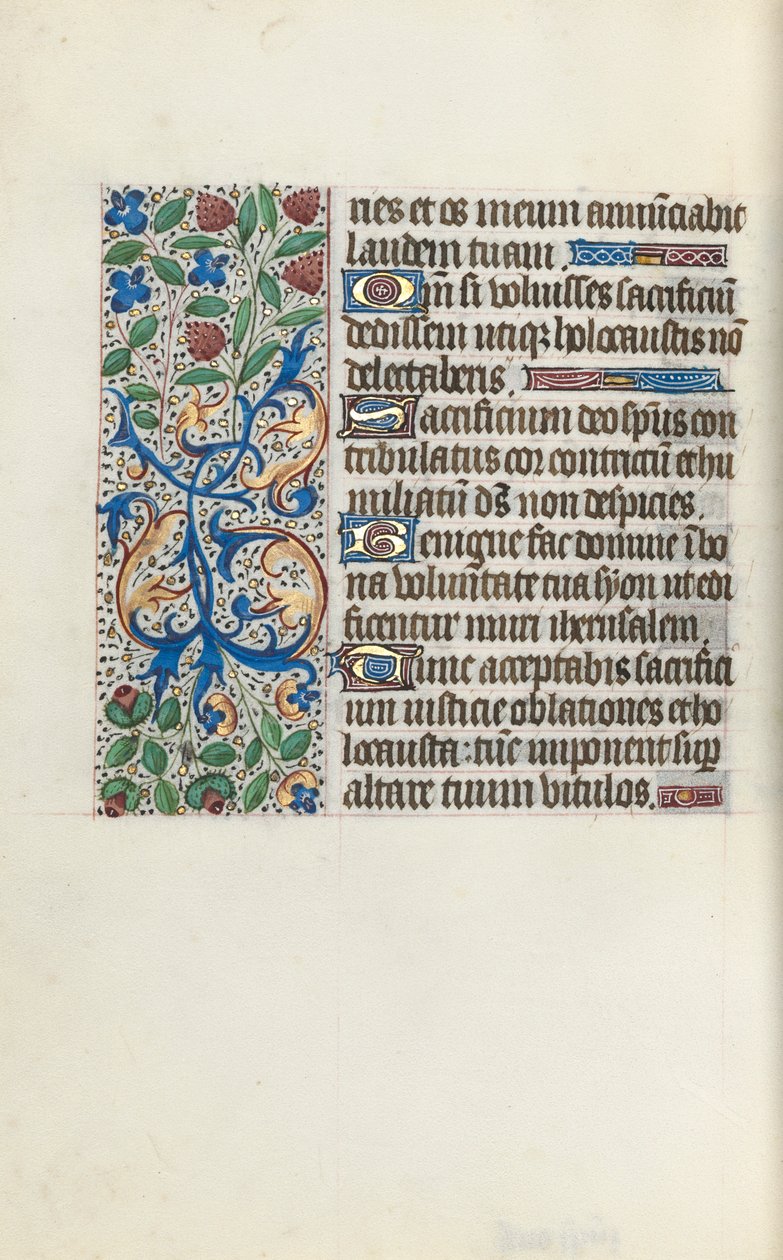Órakönyv Rouen használata: fol. 135V, c. 1470. alkotó: Master of the Geneva Latini