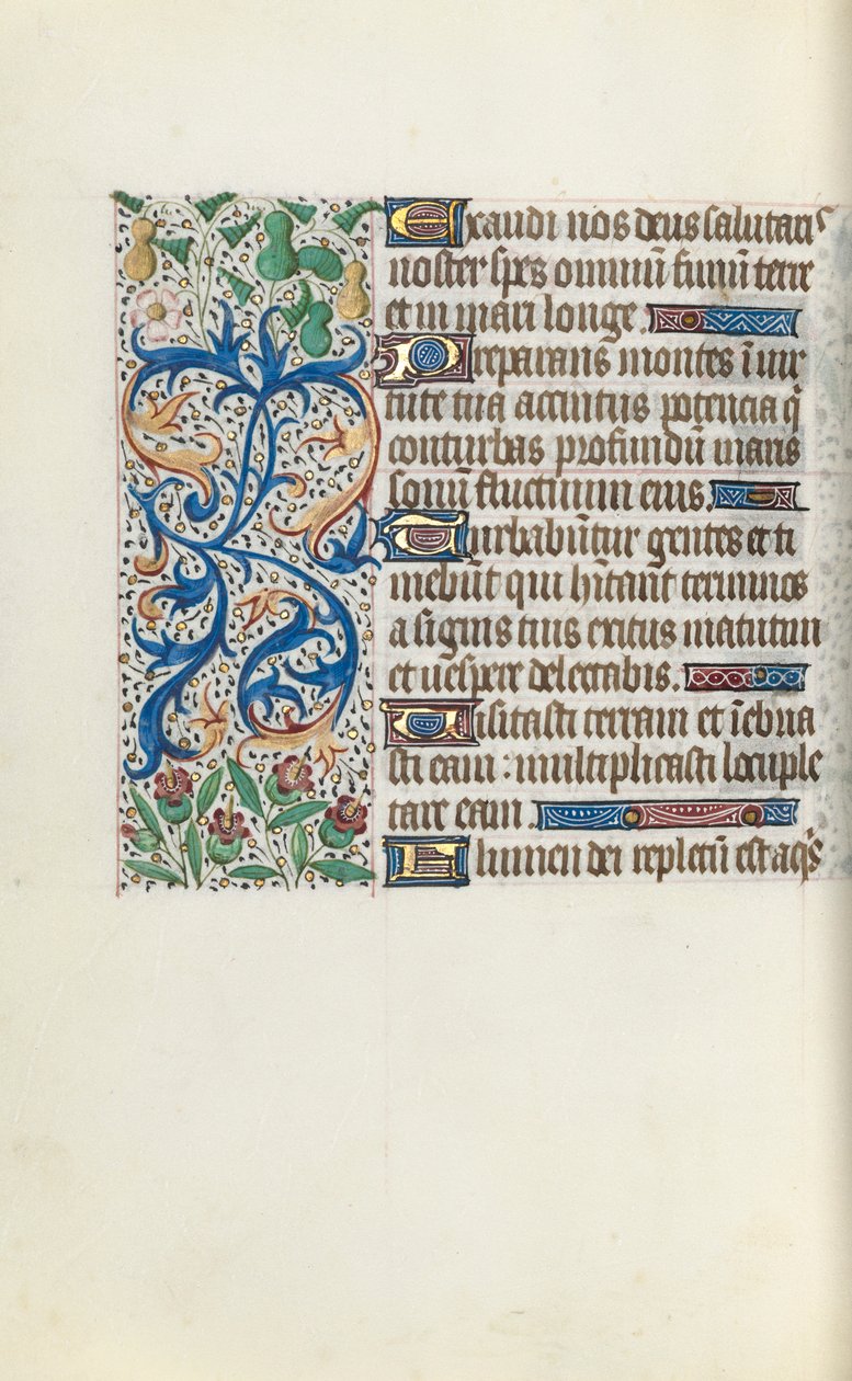Órakönyv Rouen használata: fol. 136v, c. 1470. alkotó: Master of the Geneva Latini