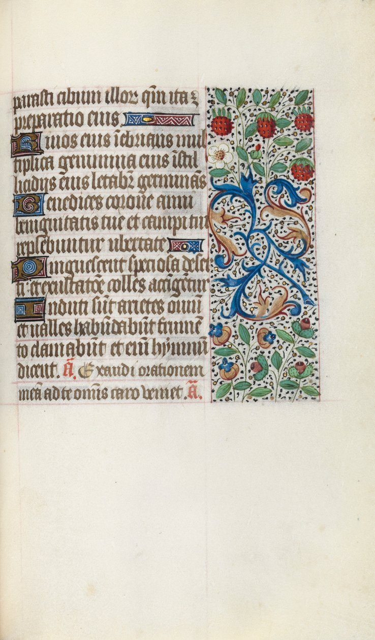 Órakönyv Rouen használata: fol. 137r, c. 1470. alkotó: Master of the Geneva Latini
