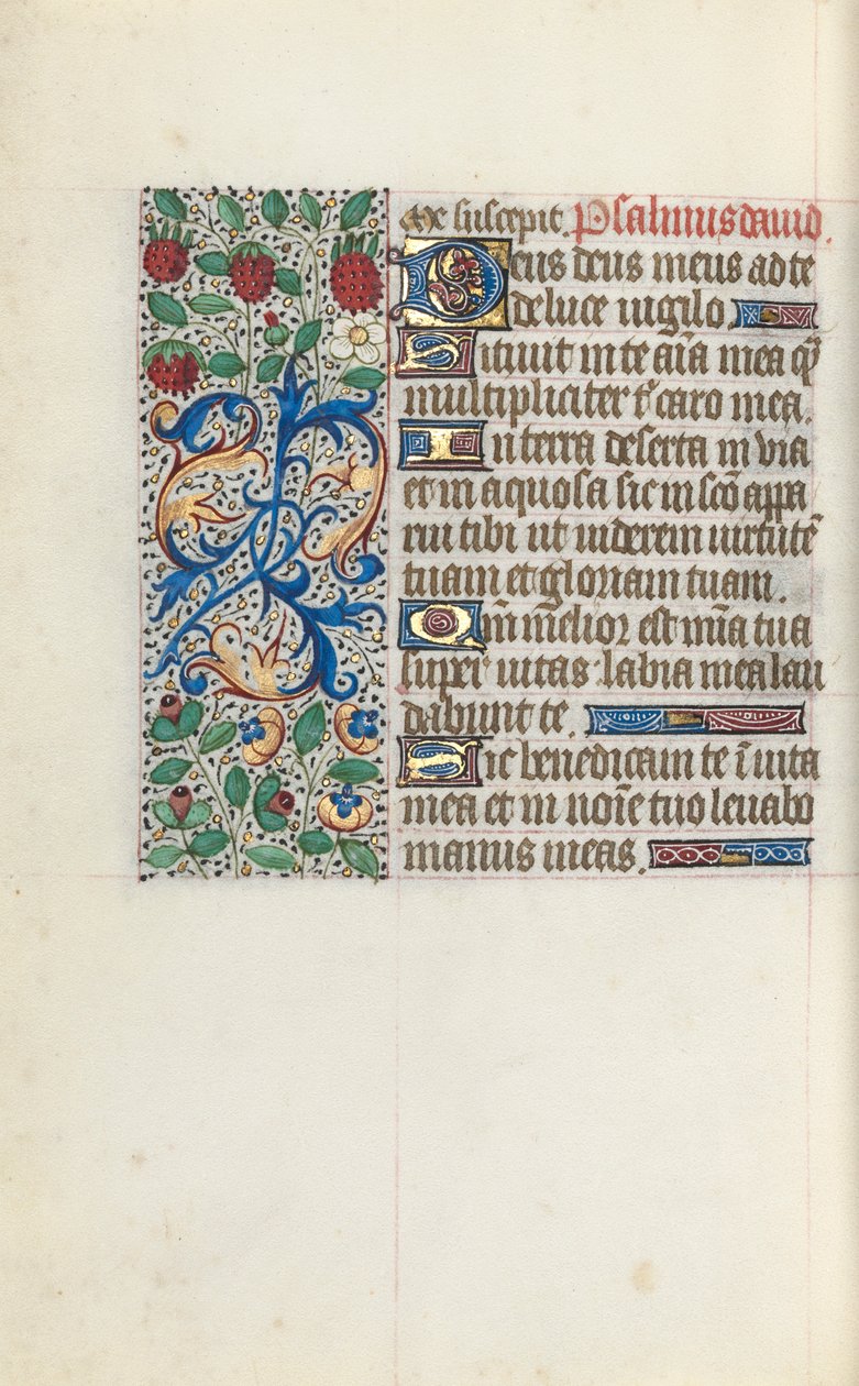 Órakönyv Rouen használata: fol. 137v, c. 1470. alkotó: Master of the Geneva Latini