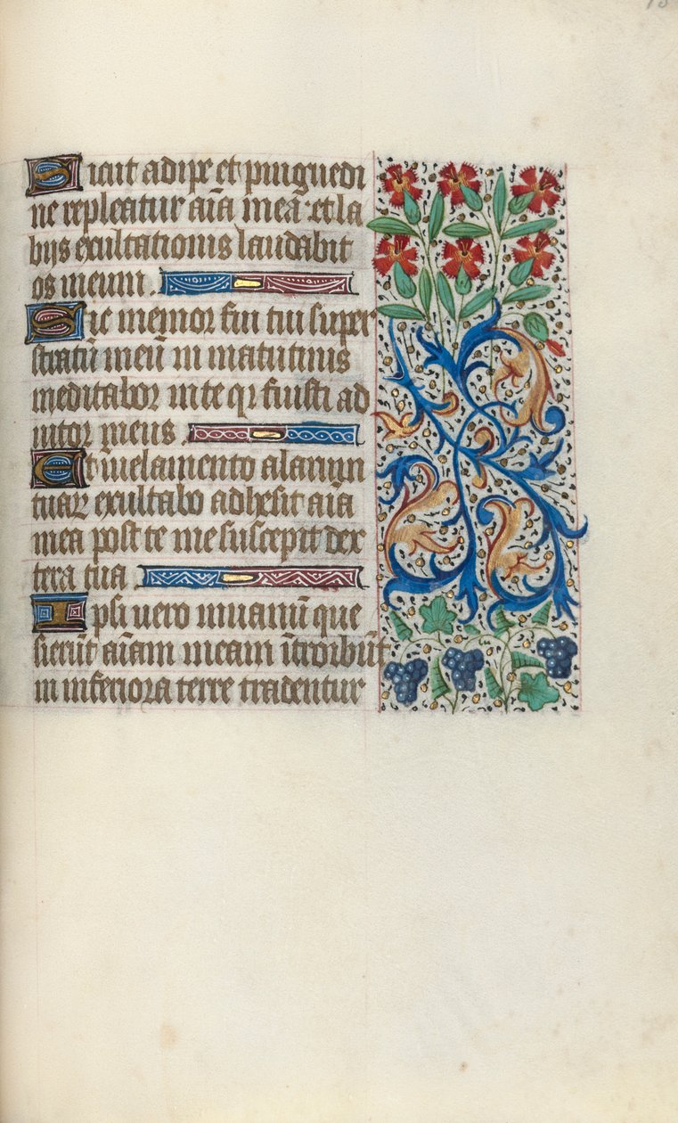Órakönyv Rouen használata: fol. 138r, c. 1470. alkotó: Master of the Geneva Latini