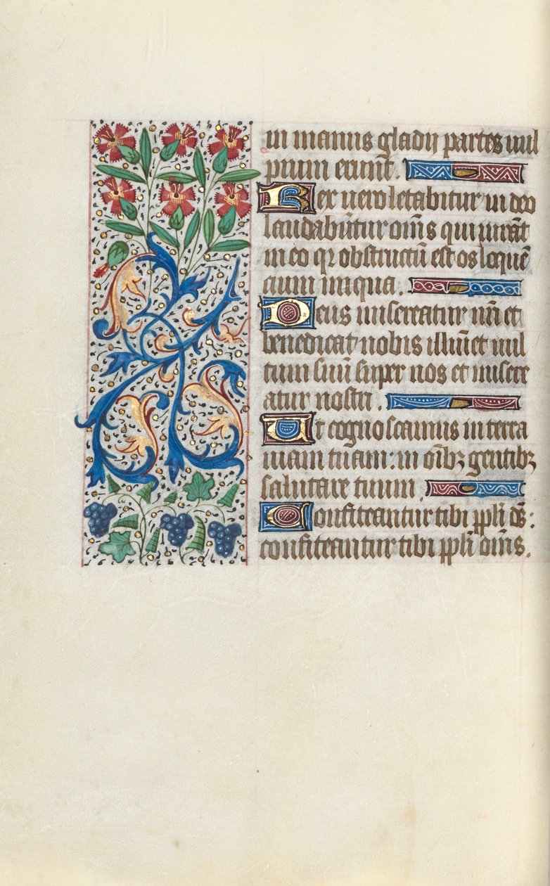 Órakönyv Rouen használata: fol. 138V, c. 1470. alkotó: Master of the Geneva Latini