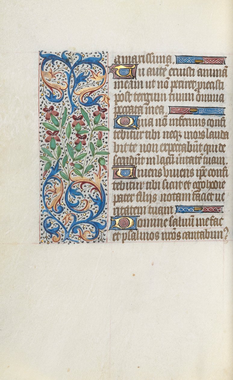 Órakönyv Rouen használata: fol. 140V, c. 1470. alkotó: Master of the Geneva Latini