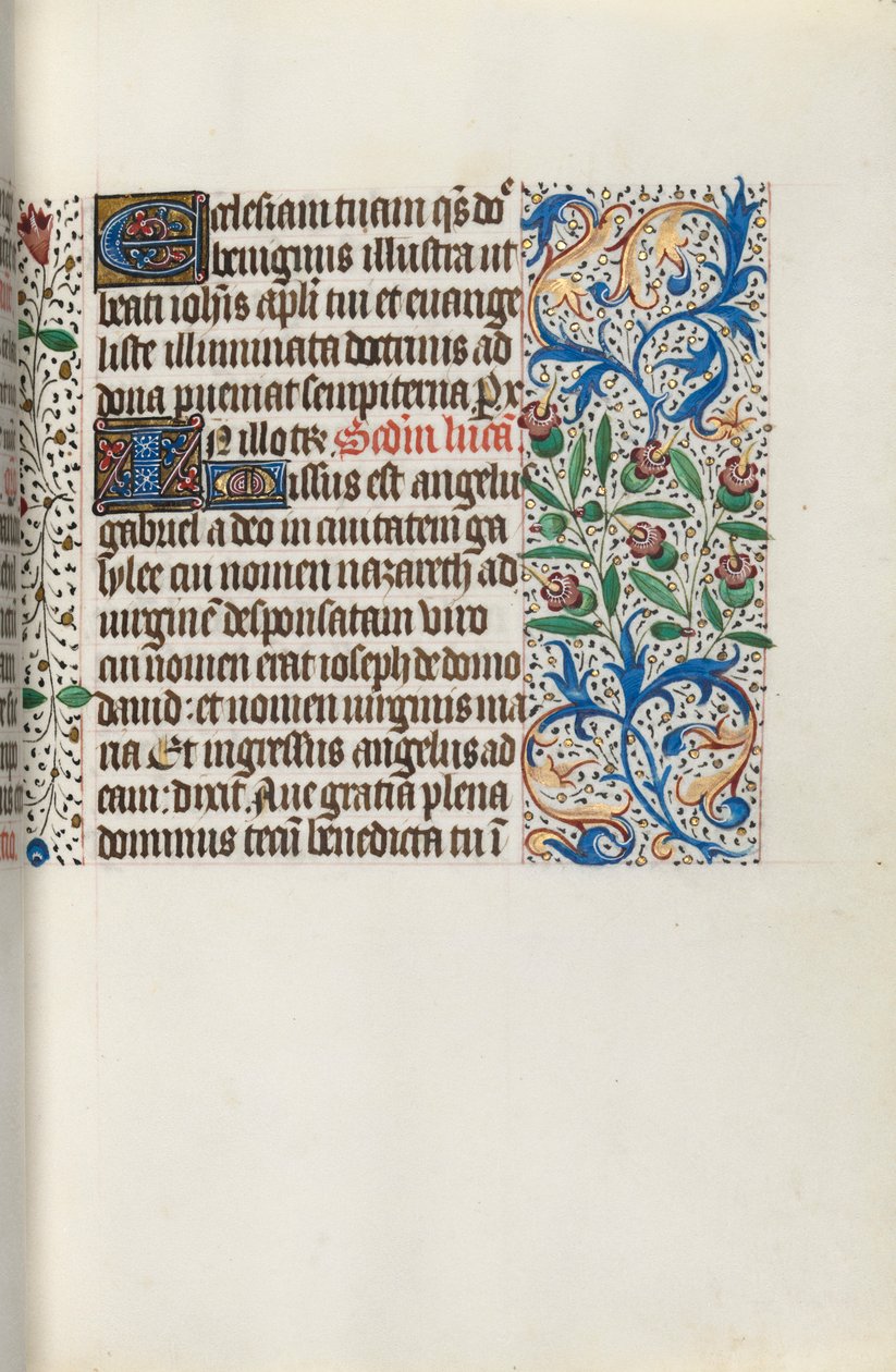 Órakönyv Rouen használata: fol. 141r, c. 1470. alkotó: Master of the Geneva Latini