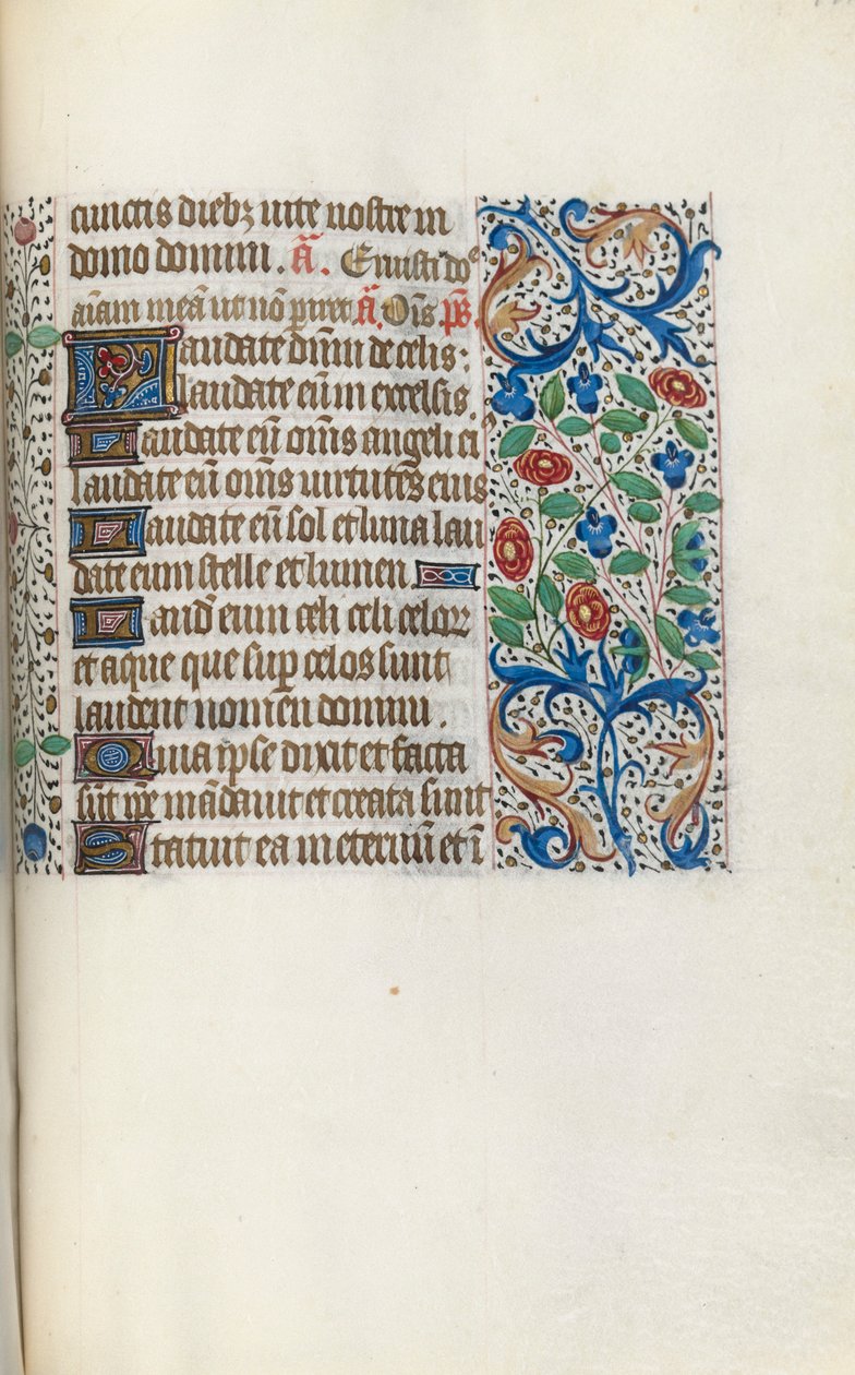 Órakönyv Rouen használata: fol. 141r, c. 1470. alkotó: Master of the Geneva Latini