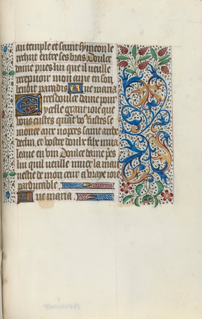 Órakönyv Rouen használata: fol. 149r, c. 1470. alkotó: Master of the Geneva Latini
