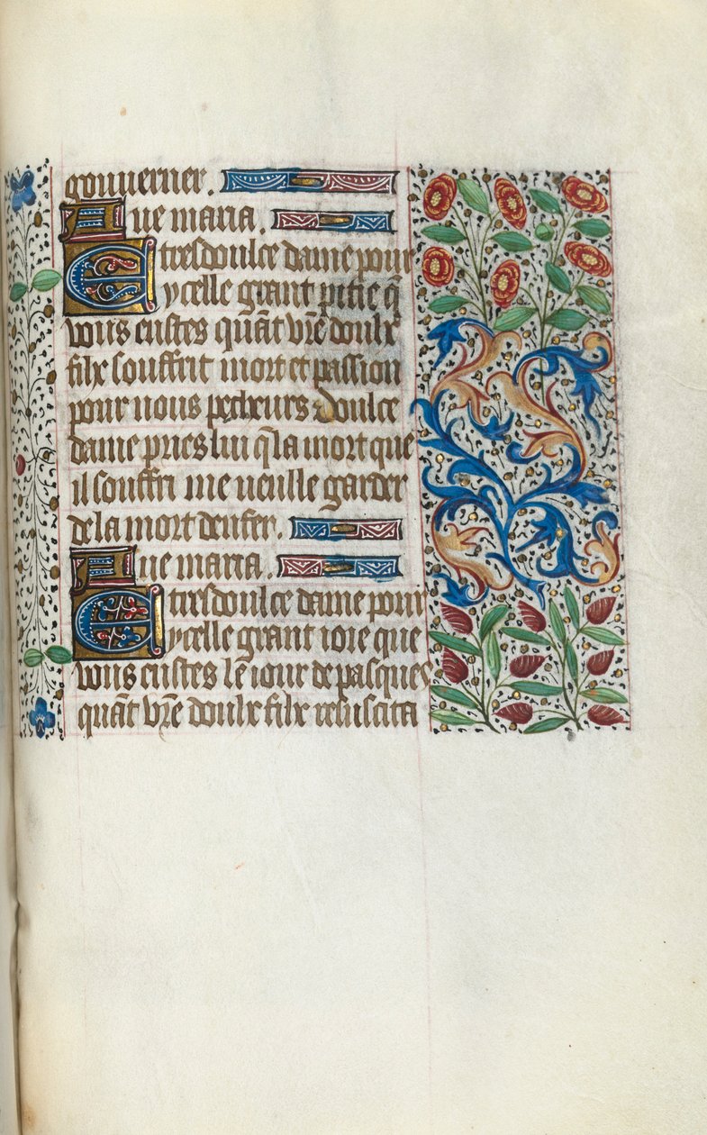 Órakönyv Rouen használata: fol. 150r, c. 1470. alkotó: Master of the Geneva Latini