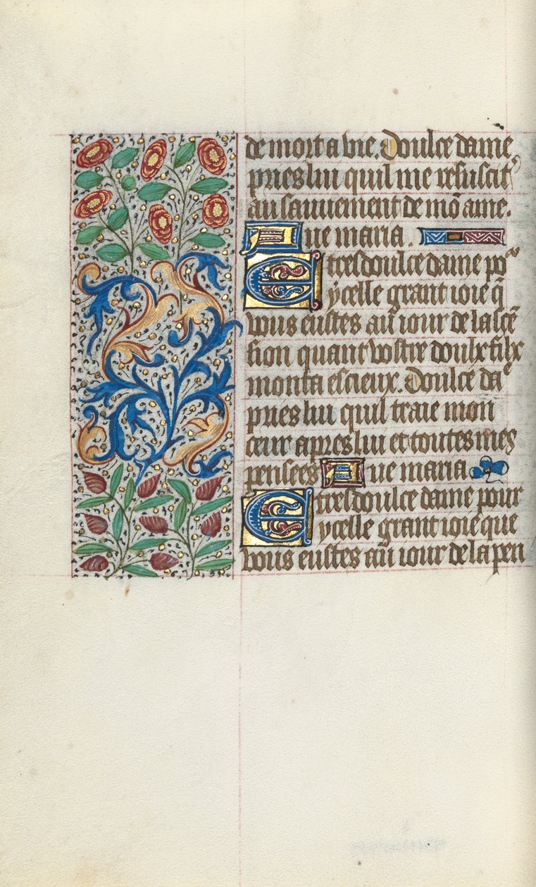 Órakönyv Rouen használata: fol. 150V, c. 1470. alkotó: Master of the Geneva Latini