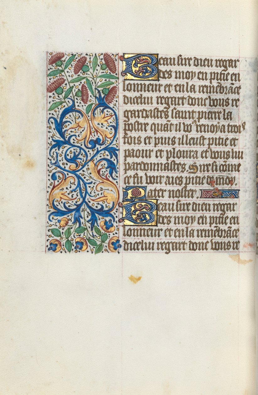 Órakönyv Rouen használata: fol. 153v, c. 1470. alkotó: Master of the Geneva Latini
