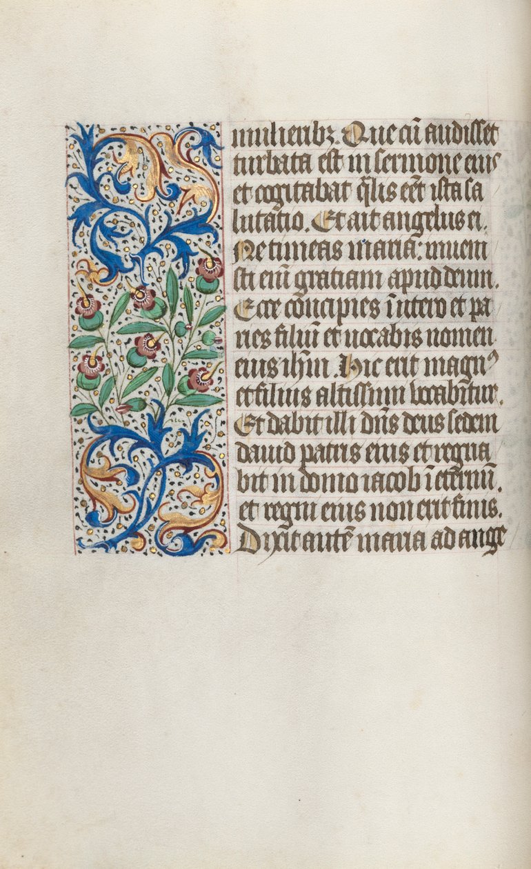 Órakönyv Rouen használata: fol. 15V, c. 1470. alkotó: Master of the Geneva Latini