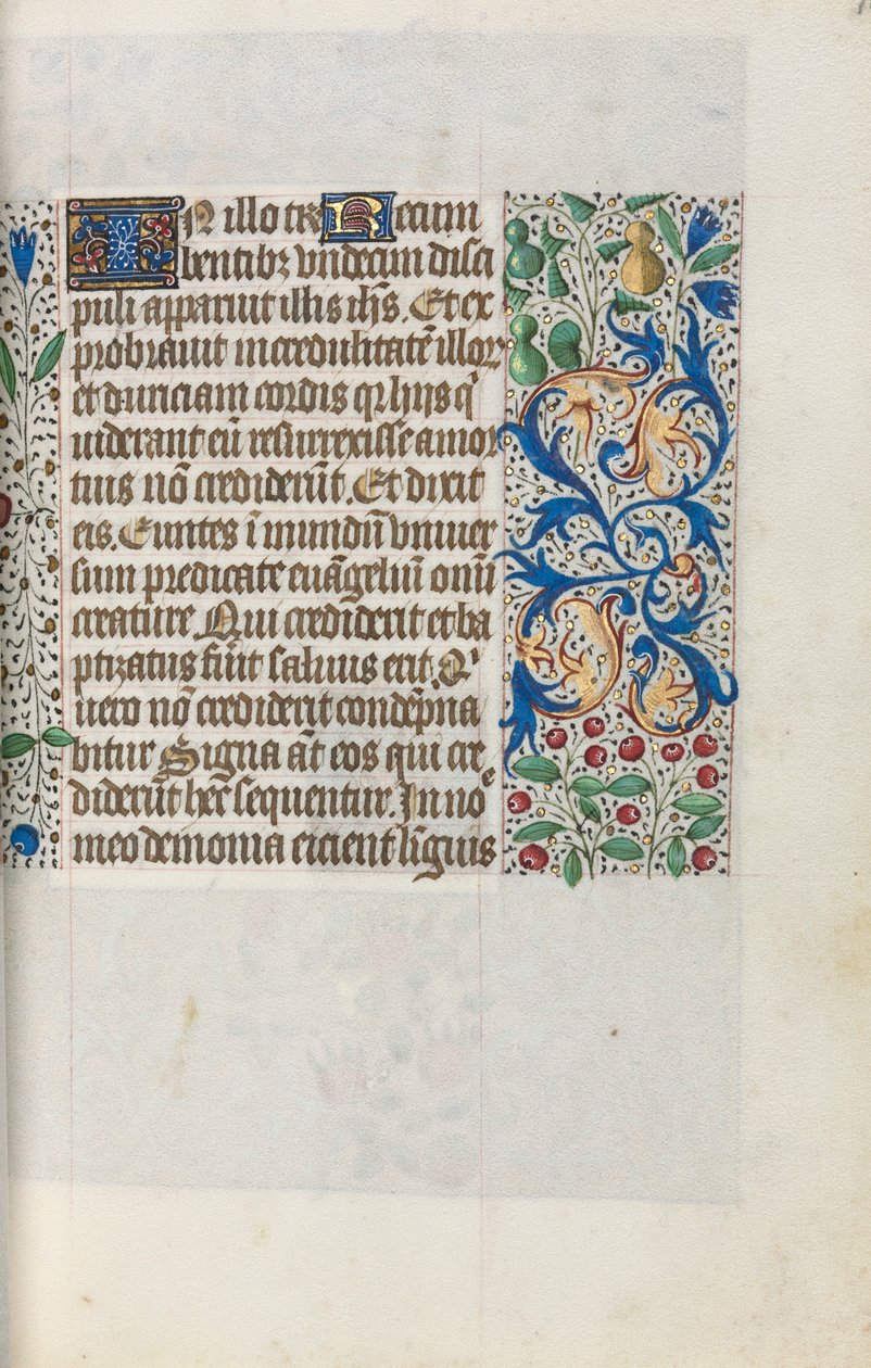 Órakönyv Rouen használata: fol. 18r, c. 1470. alkotó: Master of the Geneva Latini