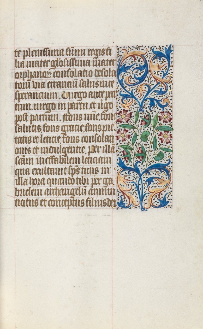 Órakönyv Rouen használata: fol. 19r, c. 1470. alkotó: Master of the Geneva Latini