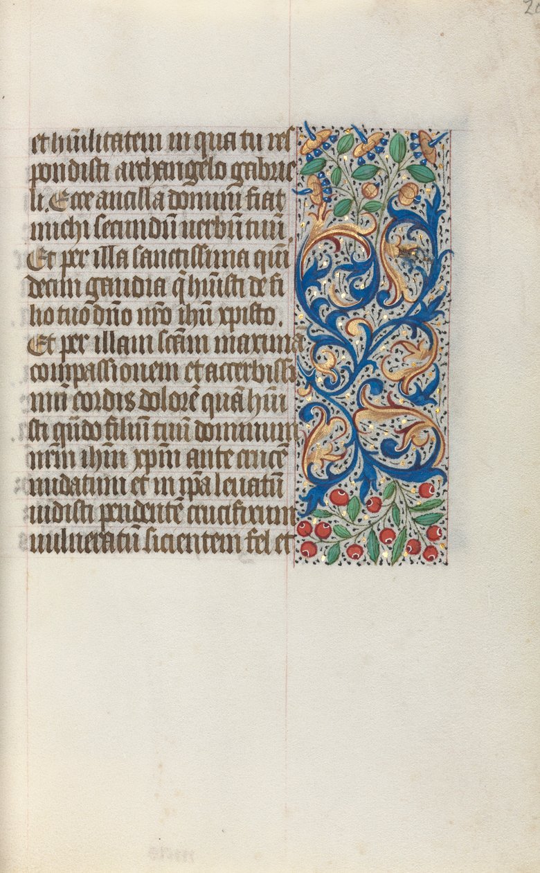 Órakönyv Rouen használata: fol. 20r, c. 1470. alkotó: Master of the Geneva Latini