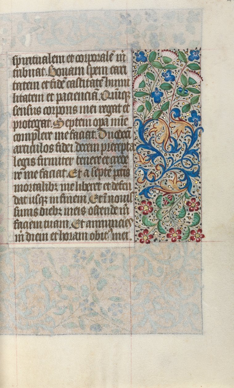 Órakönyv Rouen használata: fol. 22r, c. 1470. alkotó: Master of the Geneva Latini