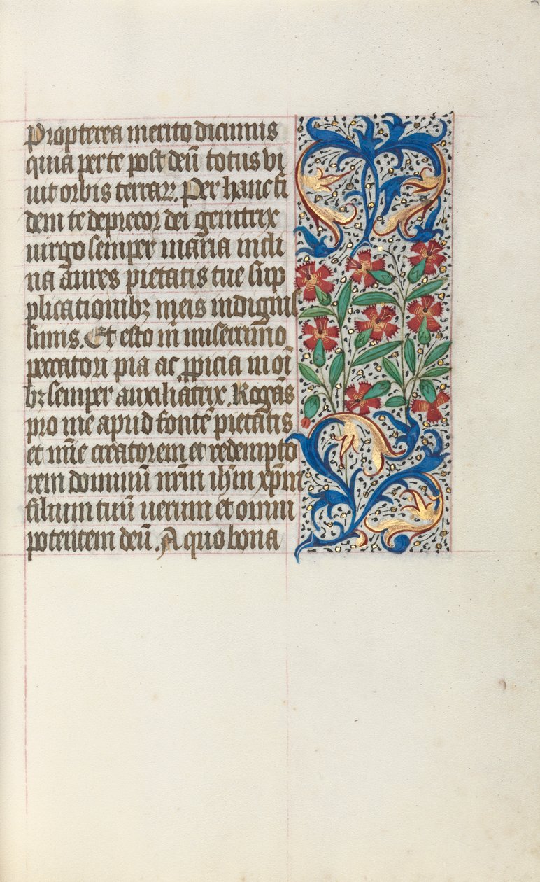 Órakönyv Rouen használata: fol. 24r, c. 1470. alkotó: Master of the Geneva Latini