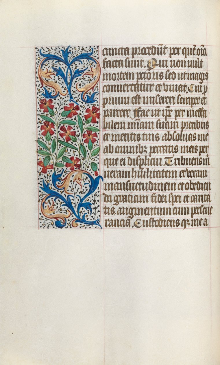 Órakönyv Rouen használata: fol. 24V, c. 1470. alkotó: Master of the Geneva Latini