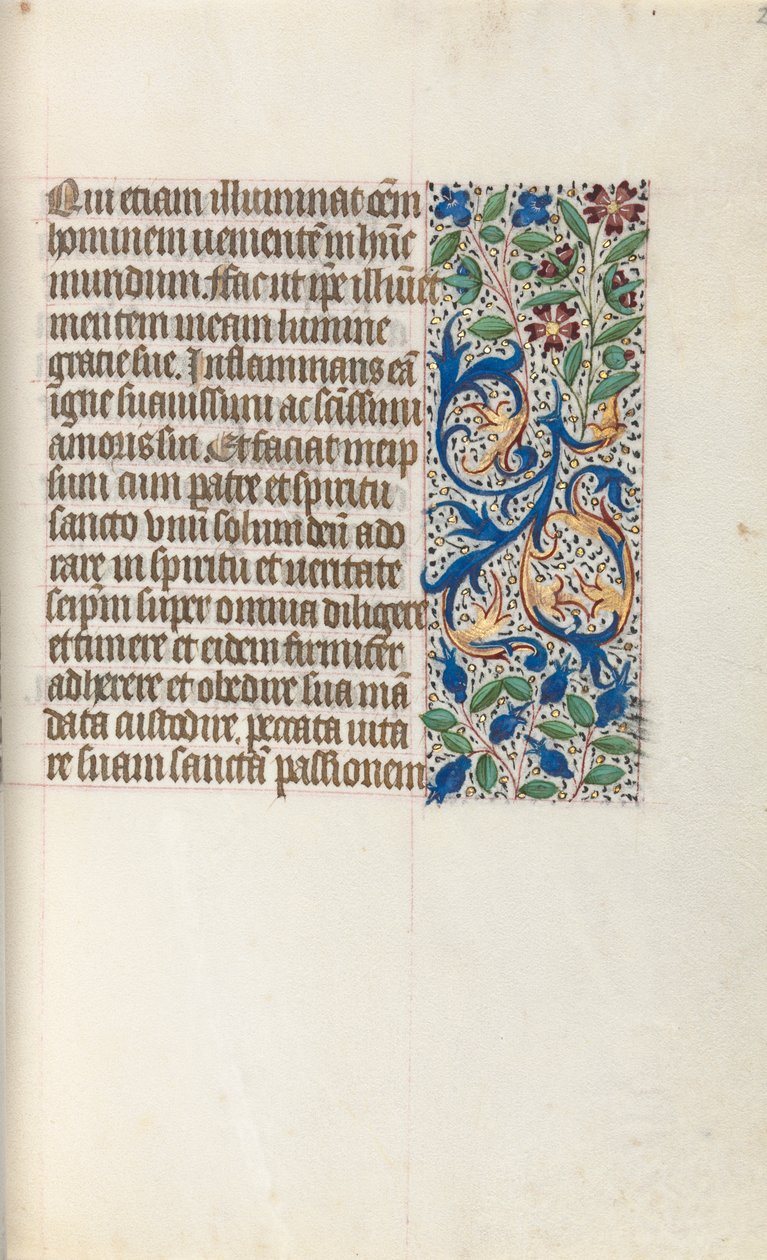 Órakönyv Rouen használata: fol. 26r, c. 1470. alkotó: Master of the Geneva Latini