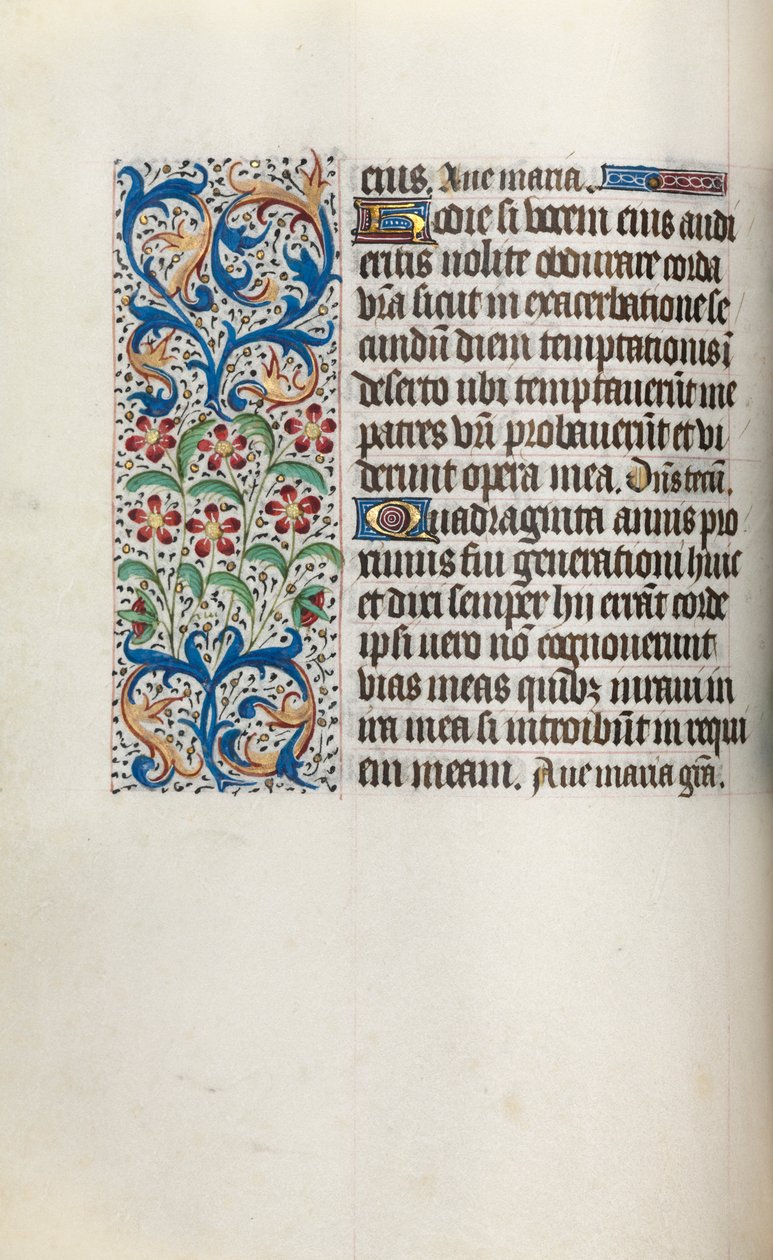 Órakönyv Rouen használata: fol. 29V, c. 1470. alkotó: Master of the Geneva Latini