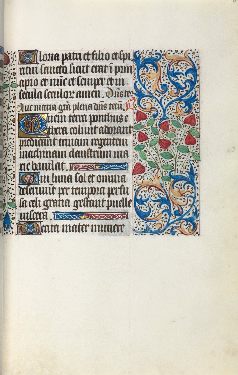 Órakönyv Rouen használata: fol. 30r, c. 1470. alkotó: Master of the Geneva Latini