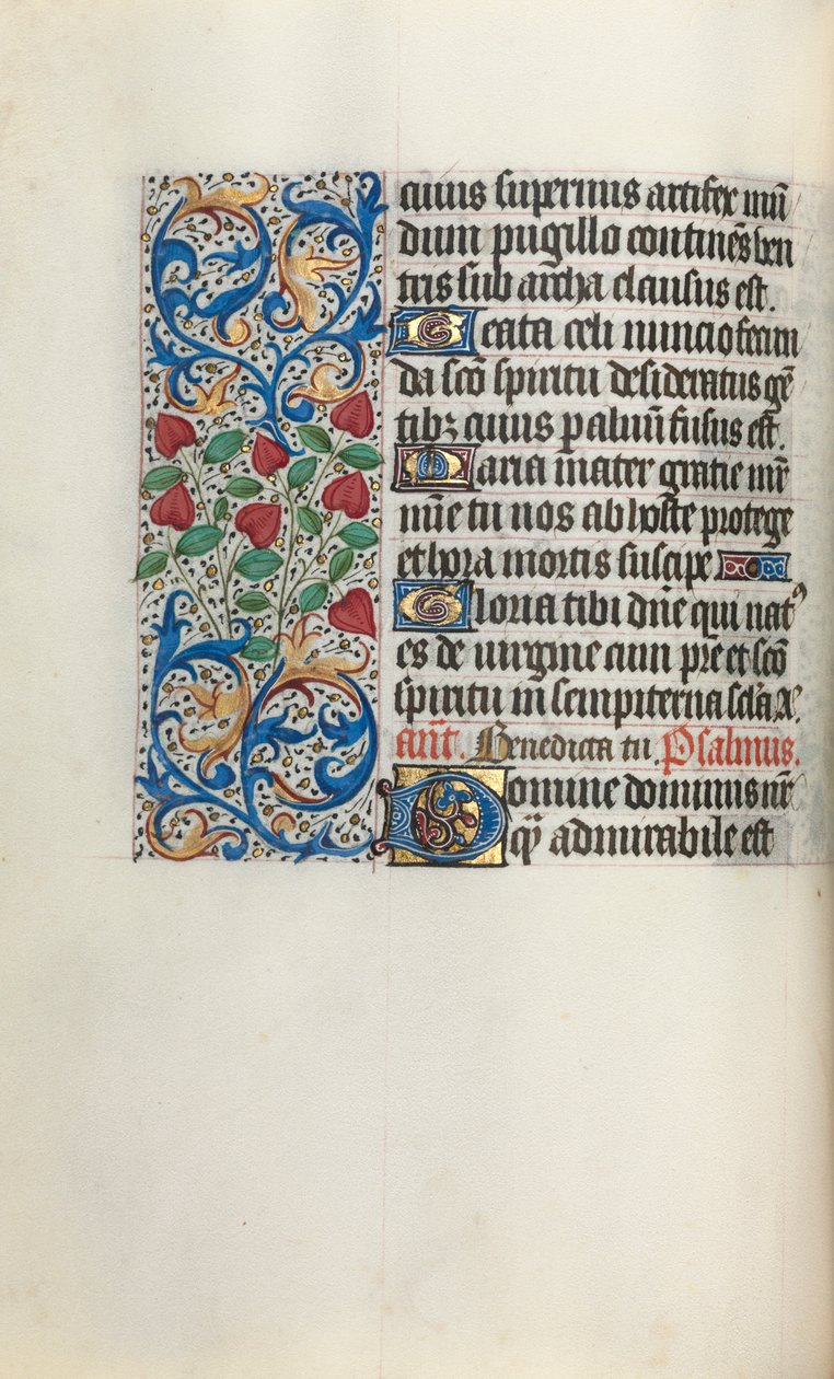 Órakönyv Rouen használata: fol. 30V, c. 1470. alkotó: Master of the Geneva Latini