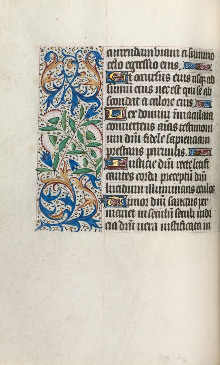 Órakönyv Rouen használata: fol. 32V, c. 1470. alkotó: Master of the Geneva Latini