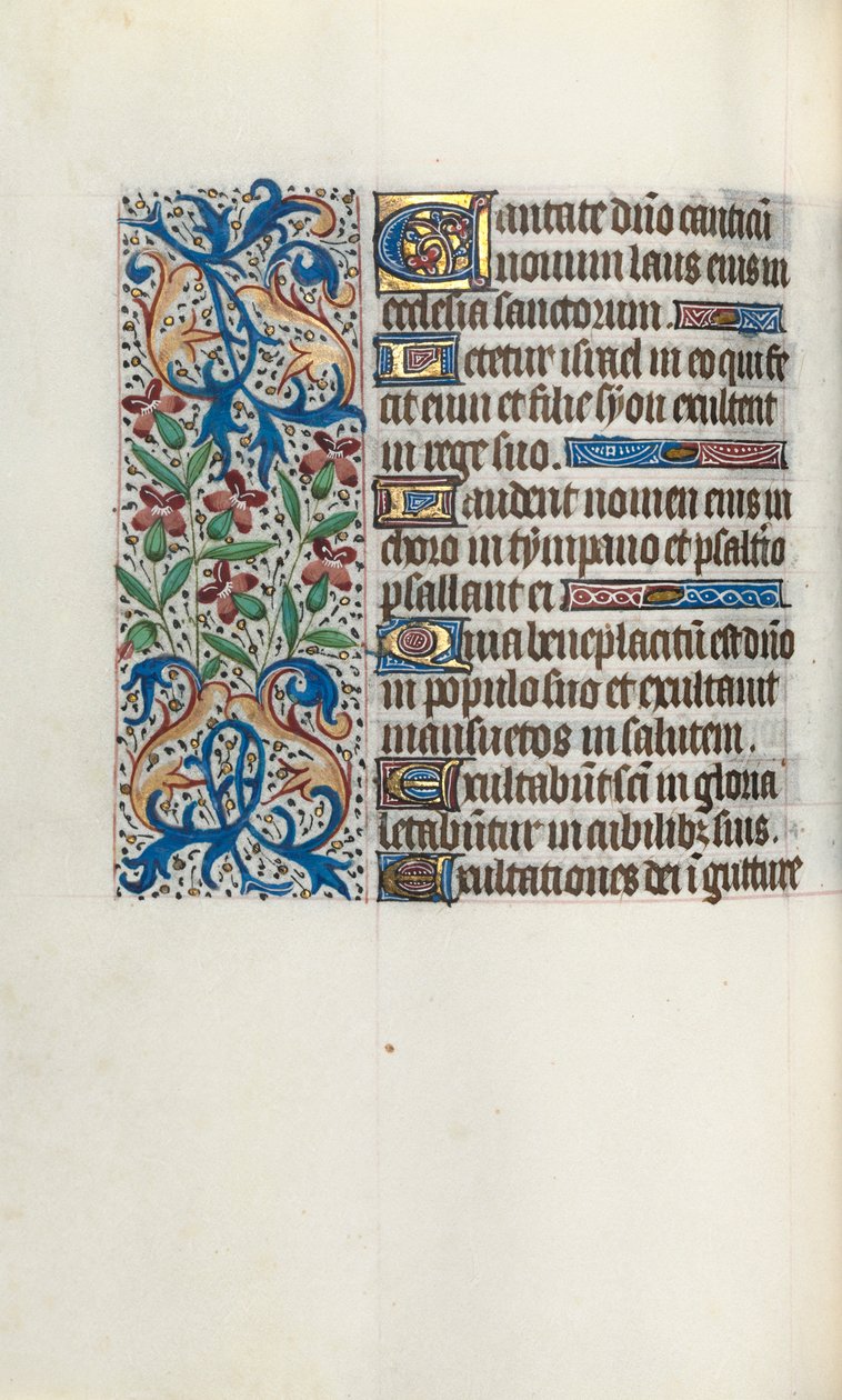 Órakönyv Rouen használata: fol. 45V, c. 1470. alkotó: Master of the Geneva Latini