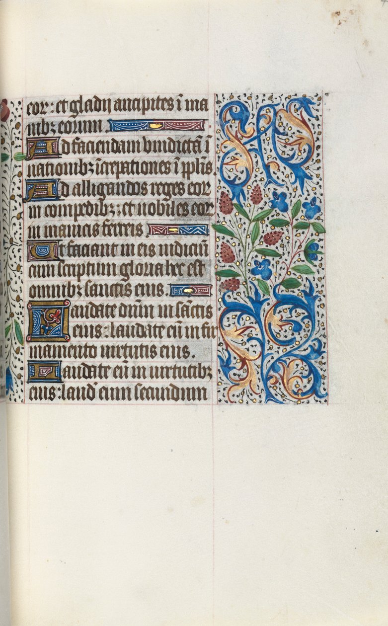 Órakönyv Rouen használata: fol. 46r, c. 1470. alkotó: Master of the Geneva Latini