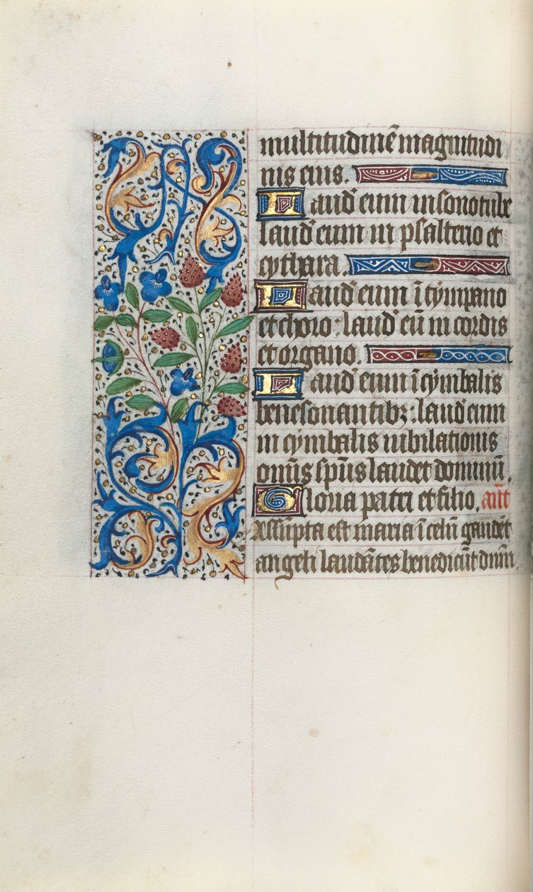 Órakönyv Rouen használata: fol. 46v, c. 1470. alkotó: Master of the Geneva Latini