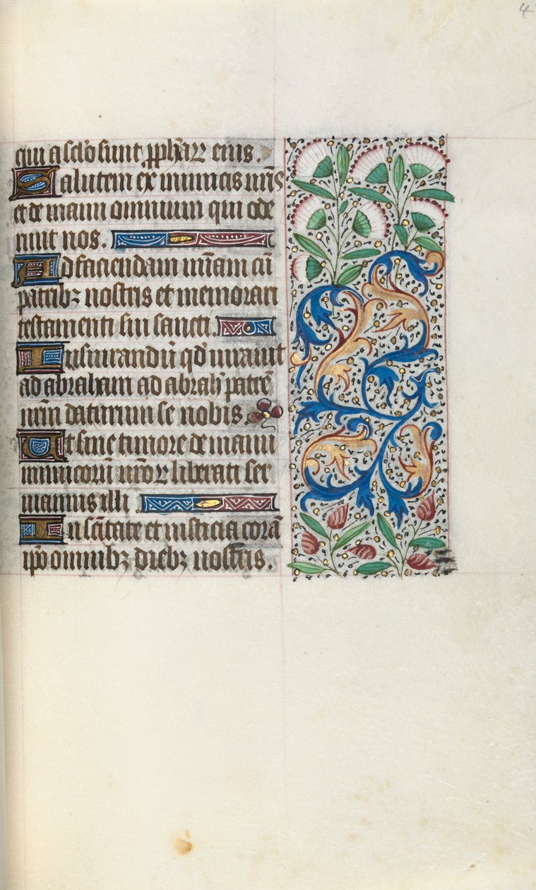Órakönyv Rouen használata: fol. 48r, c. 1470. alkotó: Master of the Geneva Latini