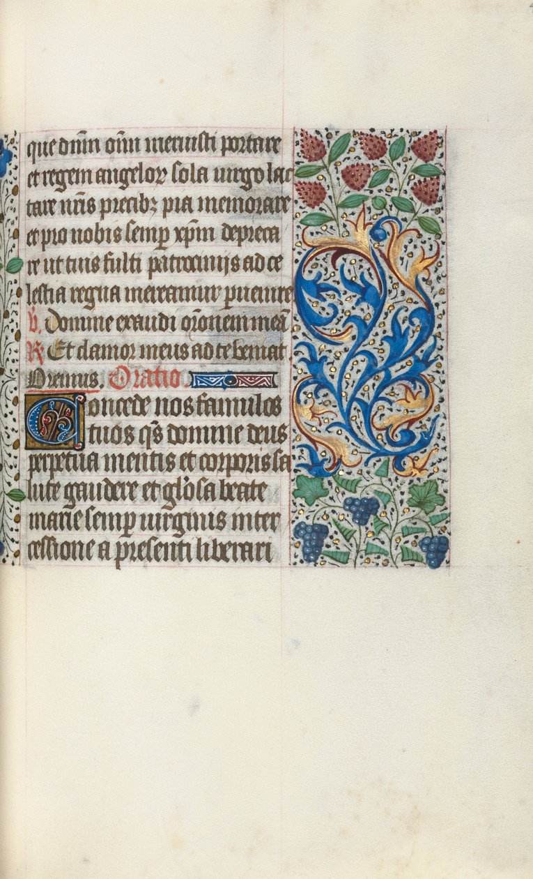 Órakönyv Rouen használata: fol. 49r, c. 1470. alkotó: Master of the Geneva Latini