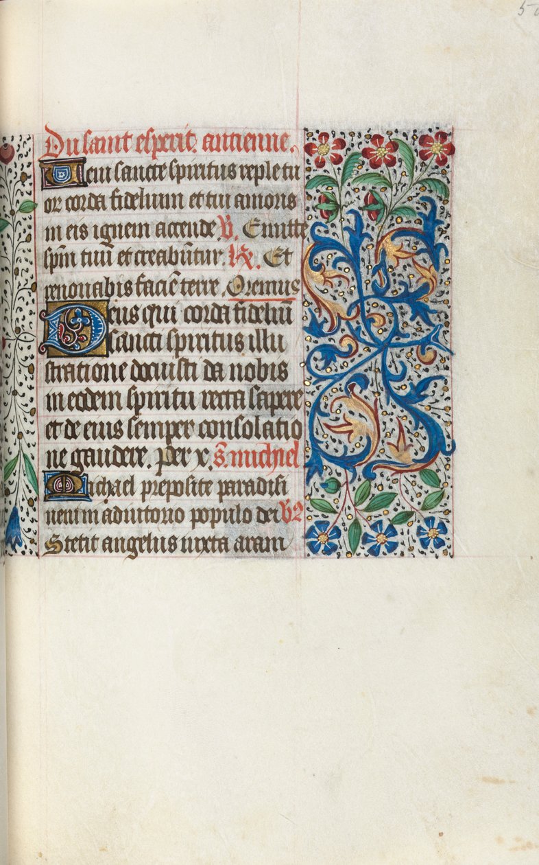 Órakönyv Rouen használata: fol. 50r, c. 1470. alkotó: Master of the Geneva Latini