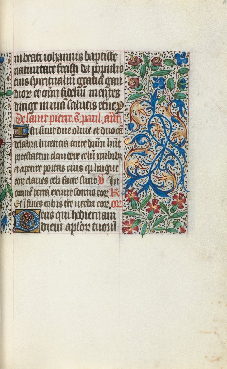 Órakönyv Rouen használata: fol. 51r, c. 1470. alkotó: Master of the Geneva Latini