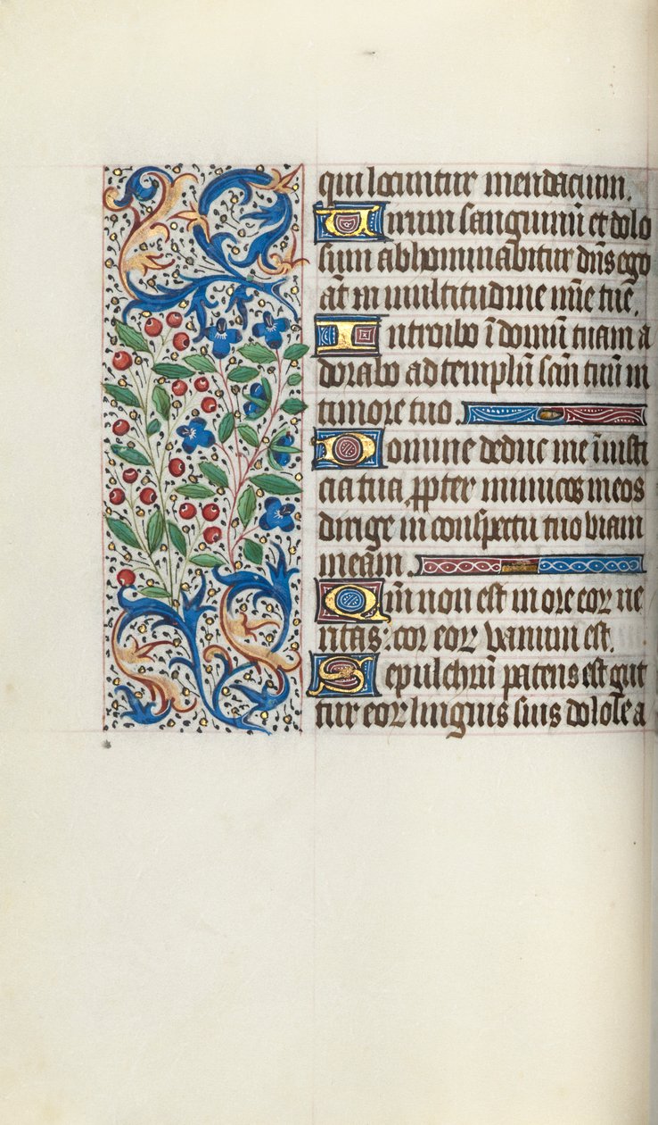 Órakönyv Rouen használata: fol. 52V, c. 1470. alkotó: Master of the Geneva Latini
