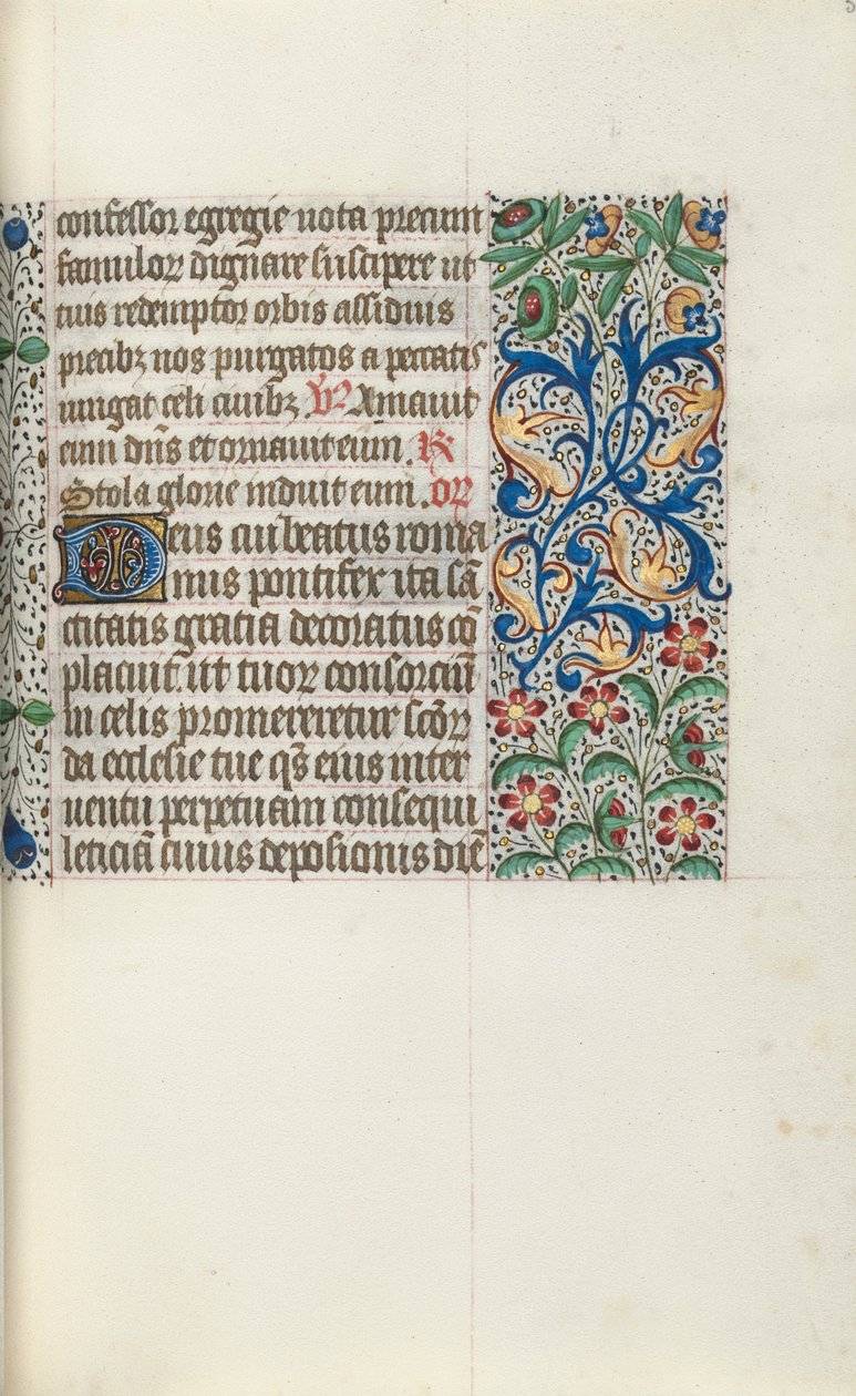Órakönyv Rouen használata: fol. 53r, c. 1470. alkotó: Master of the Geneva Latini