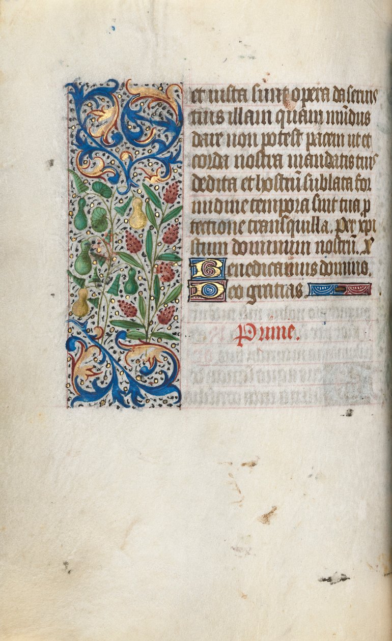 Órakönyv Rouen használata: fol. 55V, c. 1470. alkotó: Master of the Geneva Latini
