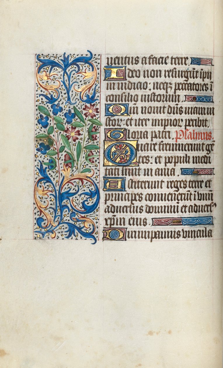 Órakönyv Rouen használata: fol. 57v, c. 1470. alkotó: Master of the Geneva Latini