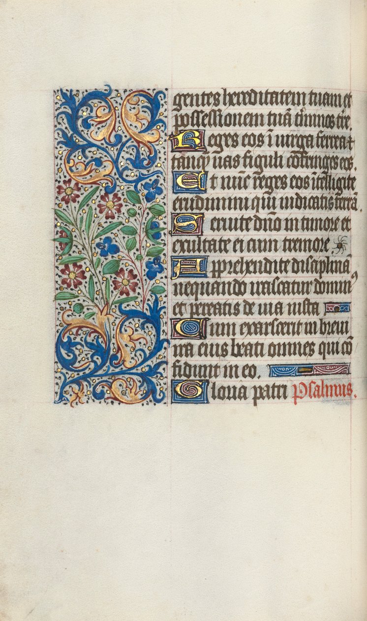 Órakönyv Rouen használata: fol. 58V, c. 1470. alkotó: Master of the Geneva Latini