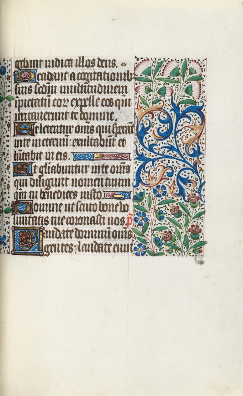 Órakönyv Rouen használata: fol. 60r, c. 1470. alkotó: Master of the Geneva Latini